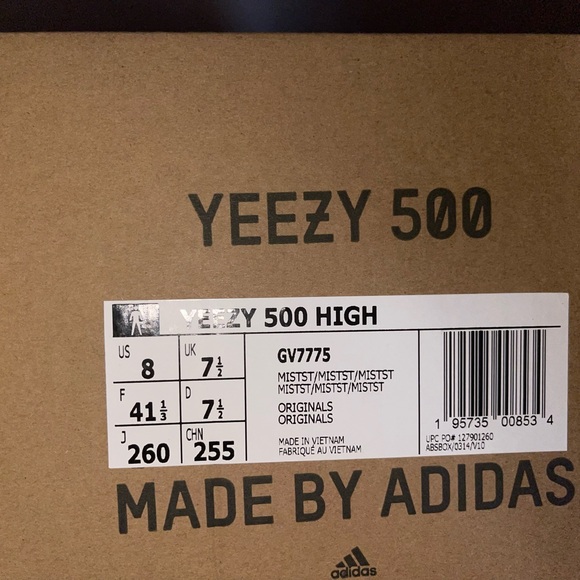 Unisex shoes Adidas light greyYeezy - Picture 4 of 5